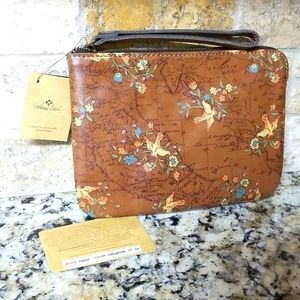 Patricia Nash Floral Map Cassini Wristlet
